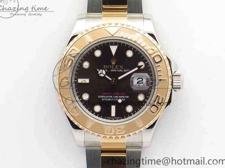 MiroTime 0122 Yacht-Master 116621 ARF 1:1 Best Edition Brown Dial On SS RG Bracelet A Affordable 3547